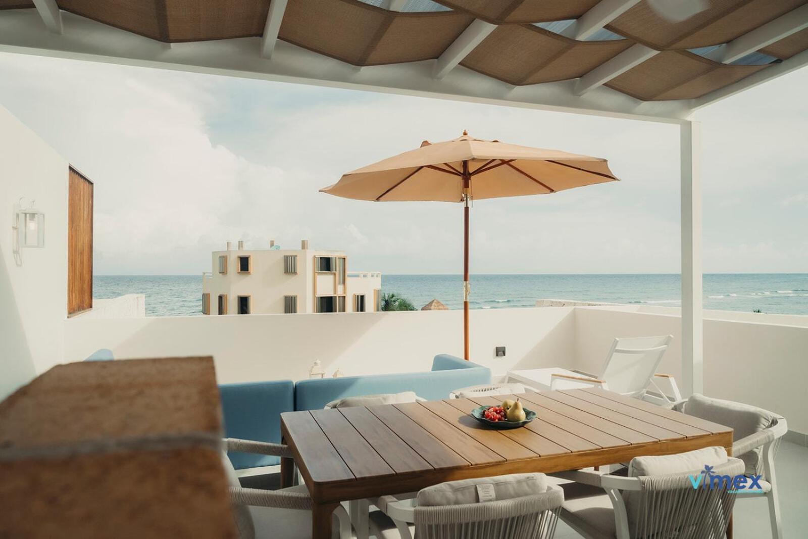 Santamar By Tao Beach Condos With Pool & Walk To Ocean Акумаль Екстер'єр фото